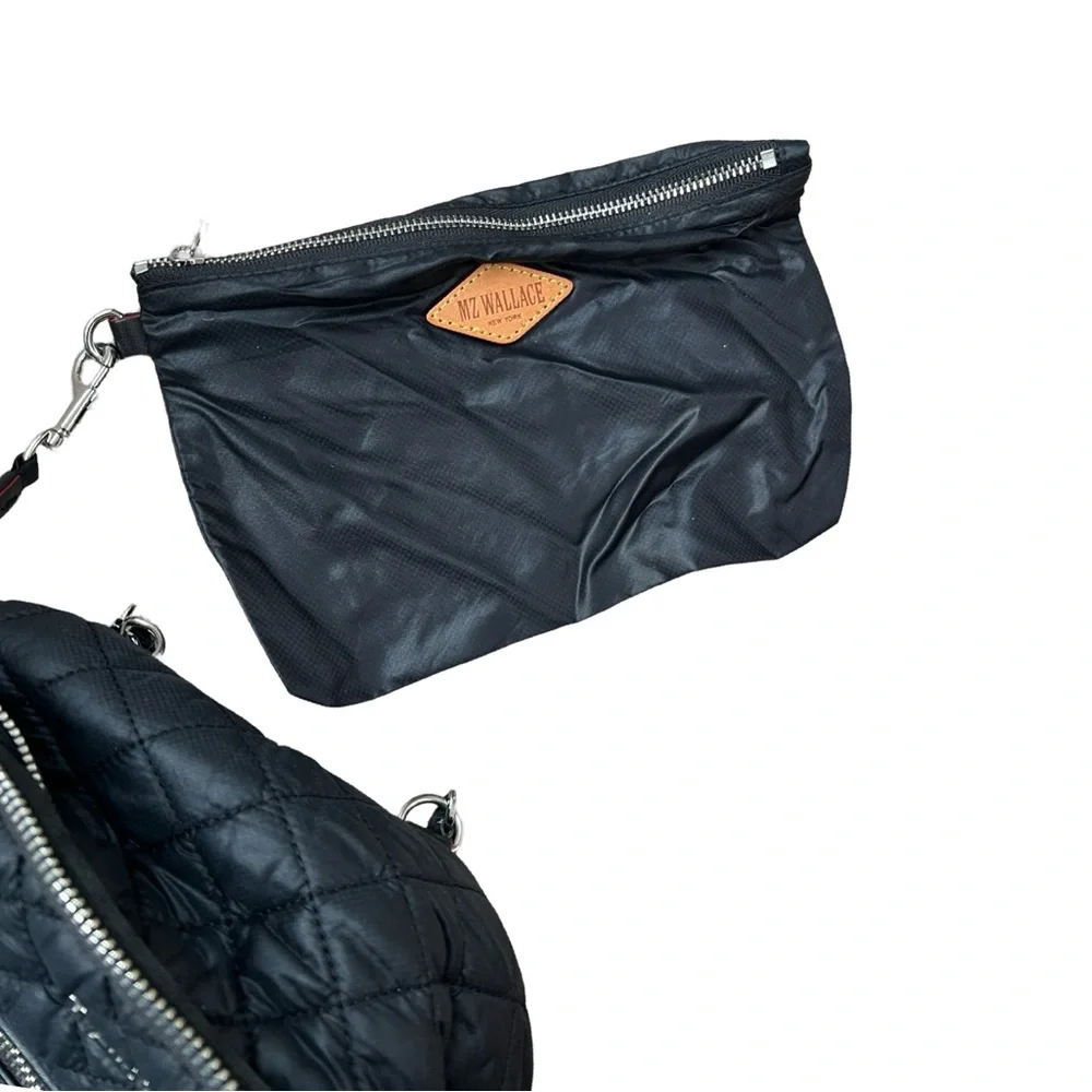 MZ Wallace Small Crosby Backpack w/leather corners